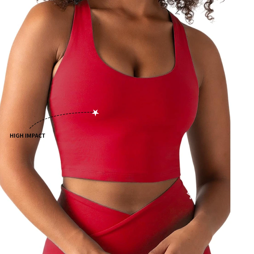 Custom Spandex Women Blank Gym Bra Soft Workout Top Yoga Wear Sports Bra for Girl