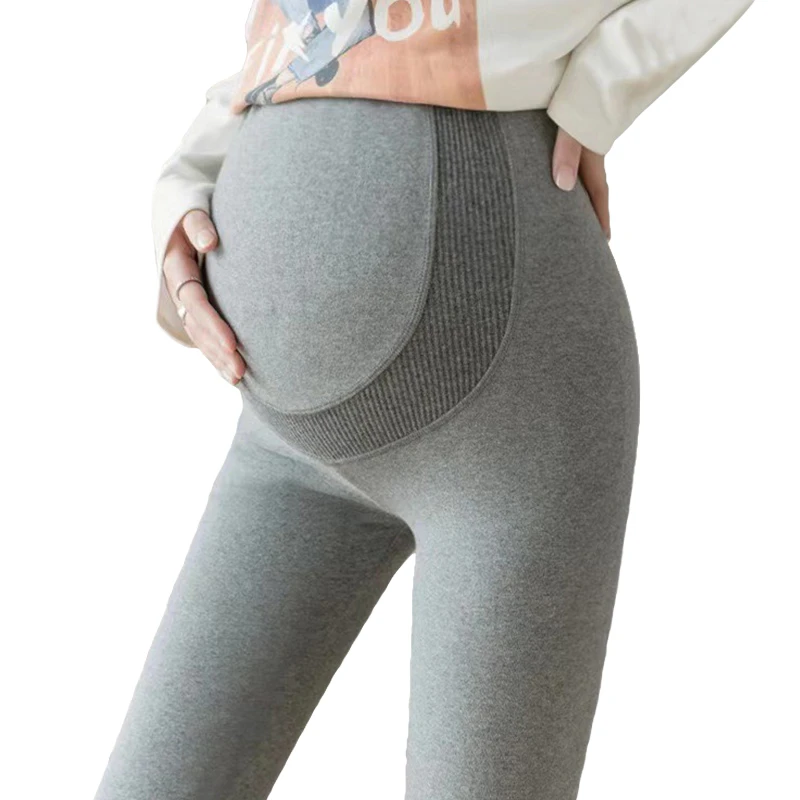 Adjustable Breathable Anti-Bacterial Eco-Friendly 100% Polyester Full Length Maternity Pants Leggings Spring Outerwear Trousers