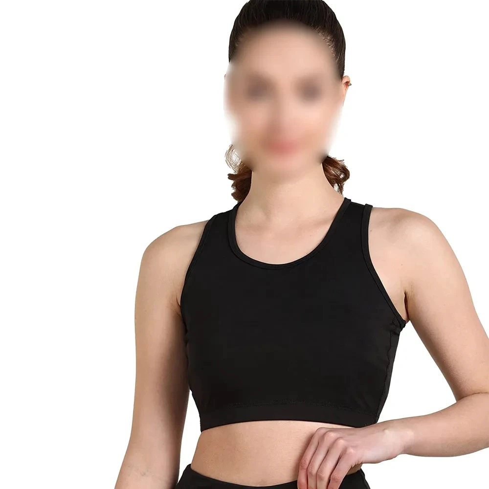 High Quality Lightweight U-Neck Sports Bra for Women-High Support Quick Dry Breathable Front Logo Spandex/Polyester Material