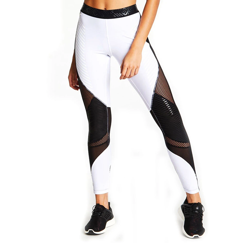 Unique Design Women's Active Wear Sports Leggings High Waist Ankle-Length Seamless Hollow Four Way Stretch Solid Breathable