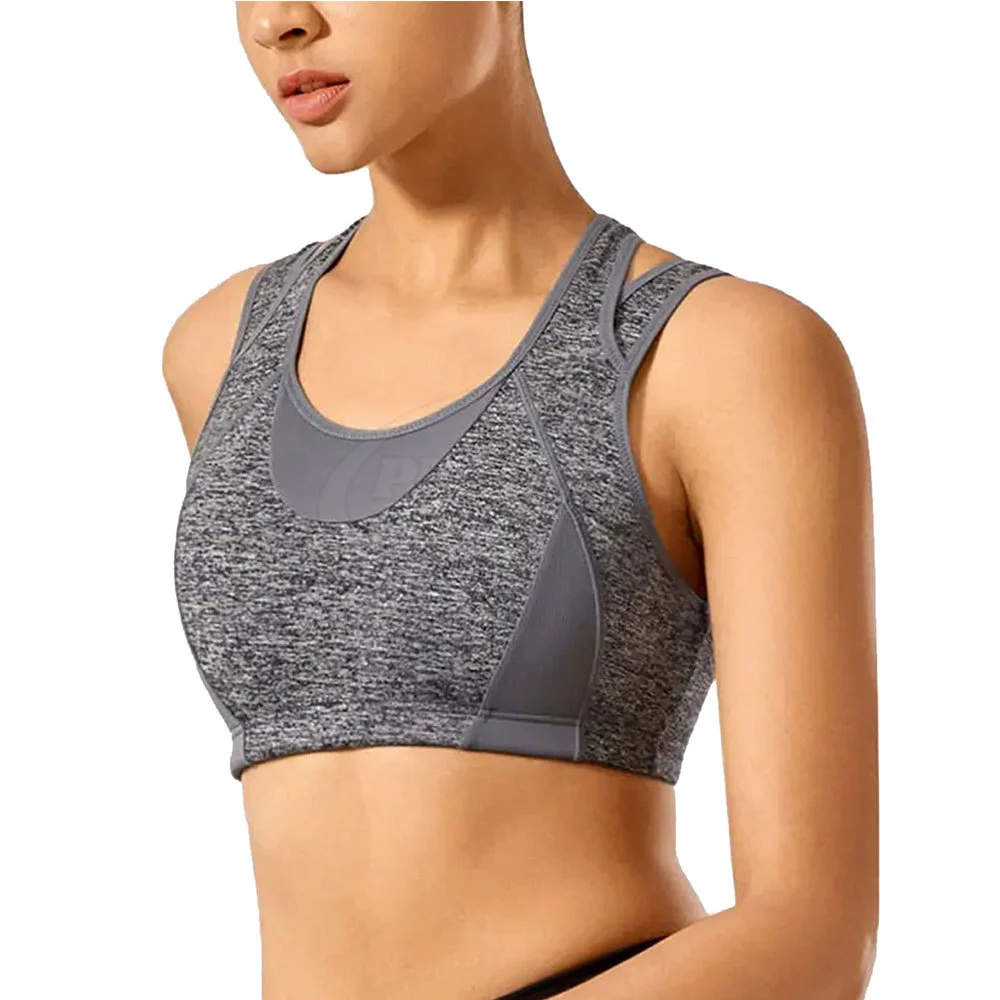 Sports Bra Plus Size High Support Breathable Quick Dry Adjustable Straps Seamless Yoga Fitness Workout Sports Bra Spandex