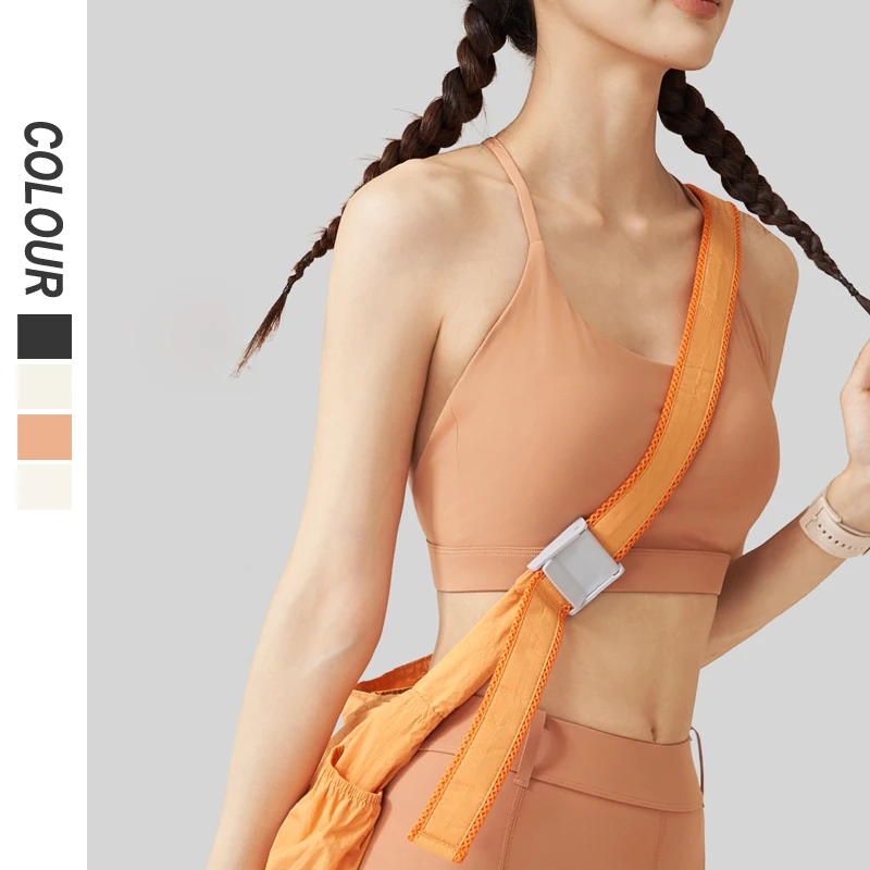 Custom Logo Women Cross Back Sports Bra Fixed Pad Push Yoga Gym Workout Lightweight Seamless High Support Fitness Multiple