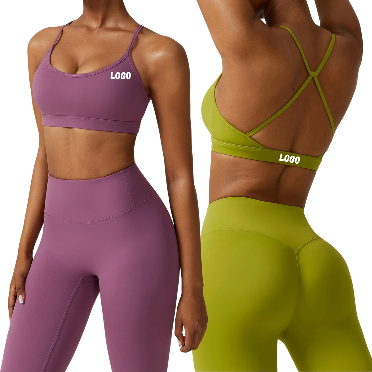 Women Cross Back Sports Bra Wholesale High Impact Support Quick Dry Yoga Gym Activewear Wire-Free Gym Wear