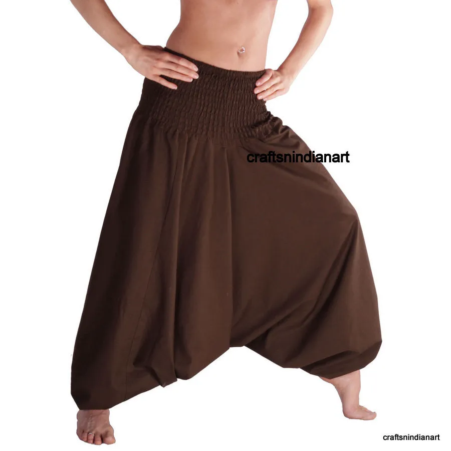 Solid Print Cotton Trousers Women's Cotton Pants Trouser Yoga Cotton Trouser Dance Pants Harem Printed Pants