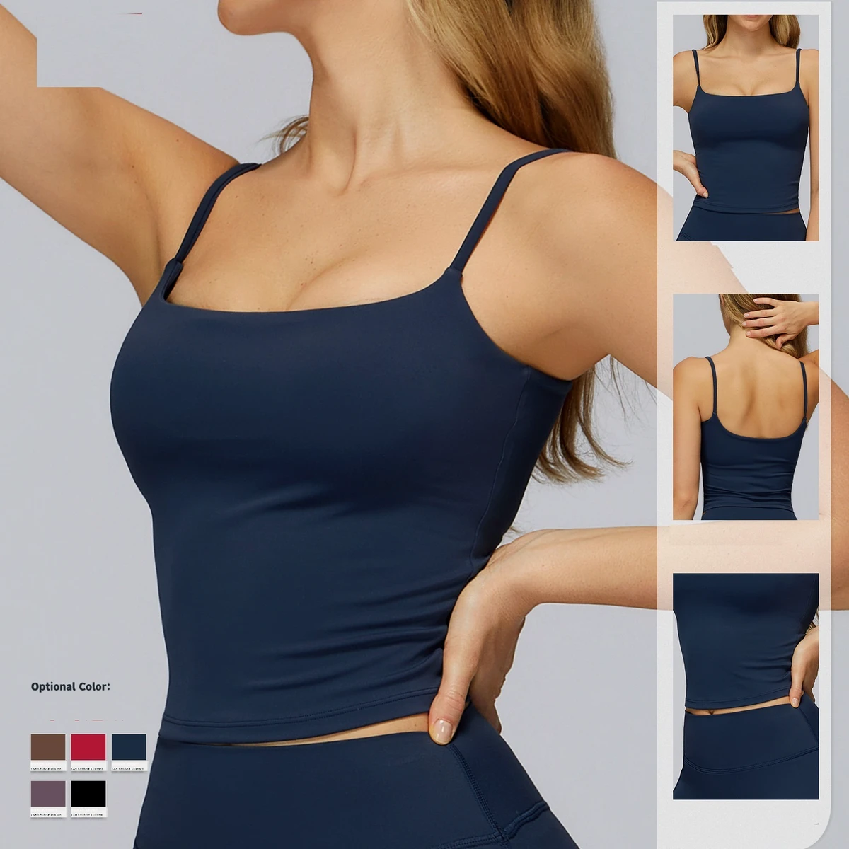 High Quality Workout Fitness Sleeveless Top Yoga Clothing Sports Bra