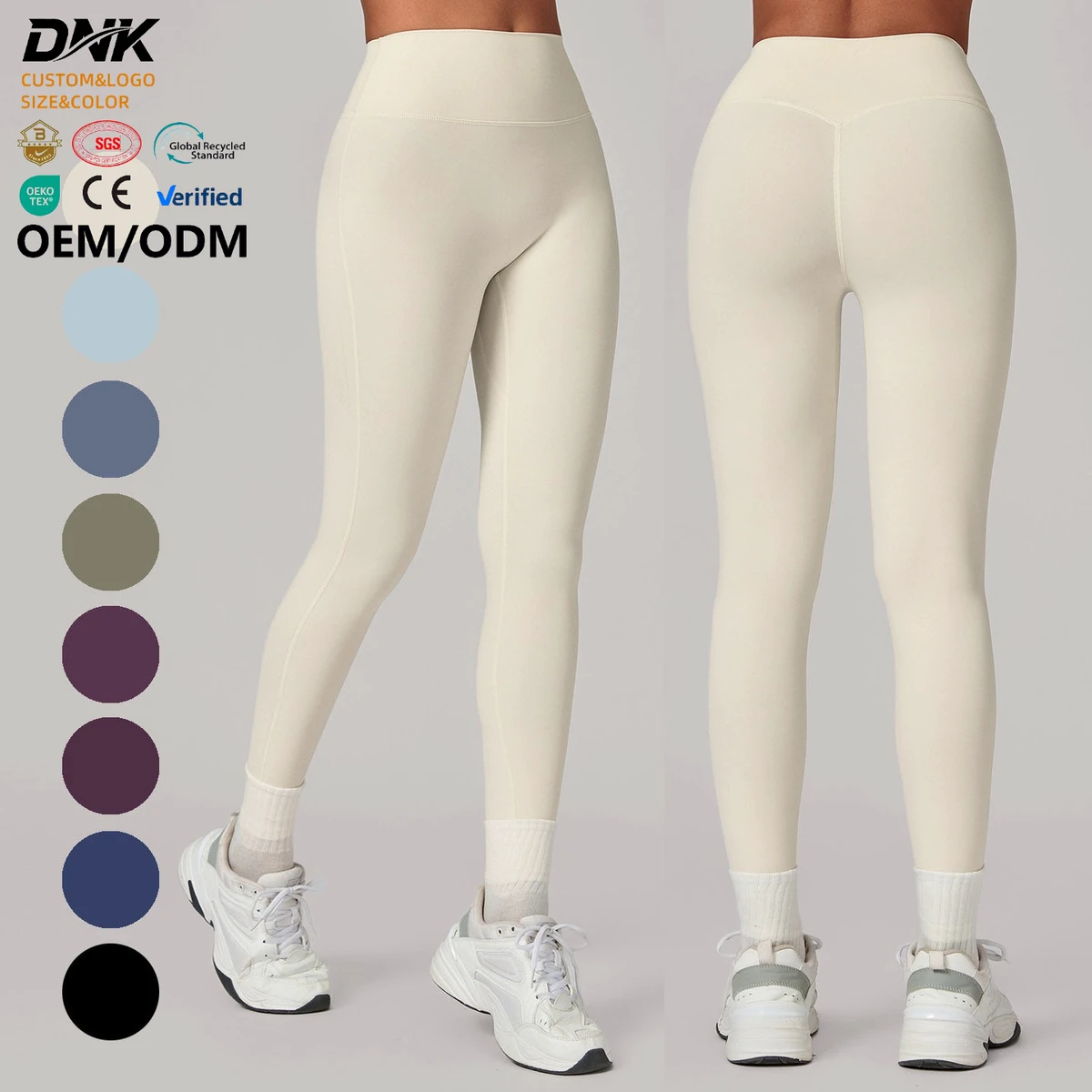 1020 Women's High-Waisted Plus Size Fitness Pants Compression Breathable Four-Way Stretch Butt-Lifting Yoga Leggings