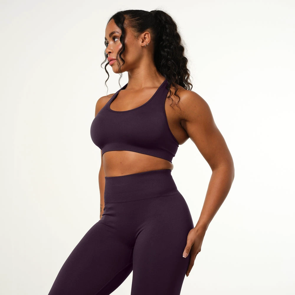 Women's High Waist Elastic Waist Seamless Breathable Yoga Leggings Full Length Solid Color Activewear Pants Spandex Polyester