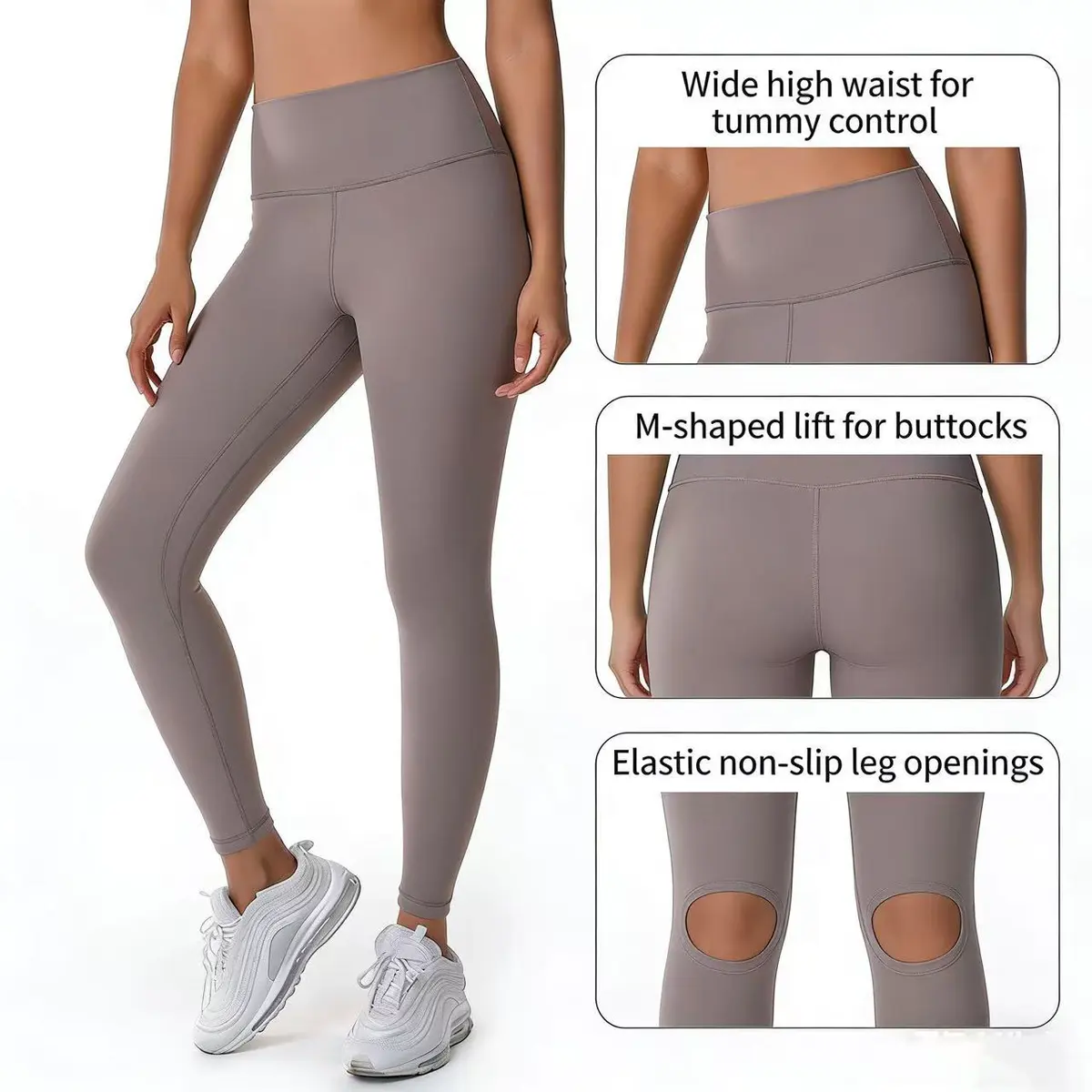 Women Plaid High Waist Soft Four-Way Stretch Spandex/Nylon Eco-Friendly Quick Dry Seamless Scrunch Yoga Leggings