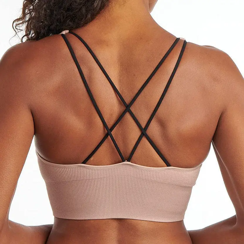 Wholesale Women Sports Bra High Support Sports Bra Comfortable Sports Yoga Bra With Double