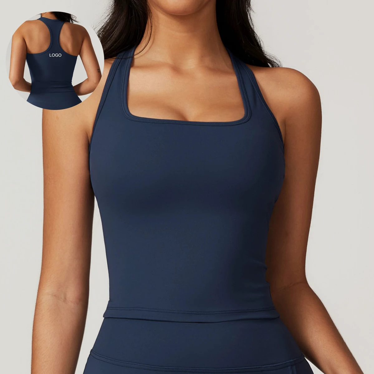 Gym Removable Padding Fully Customized Plus Size Lightweight High Support Racerback Padded Women's Sport Bra
