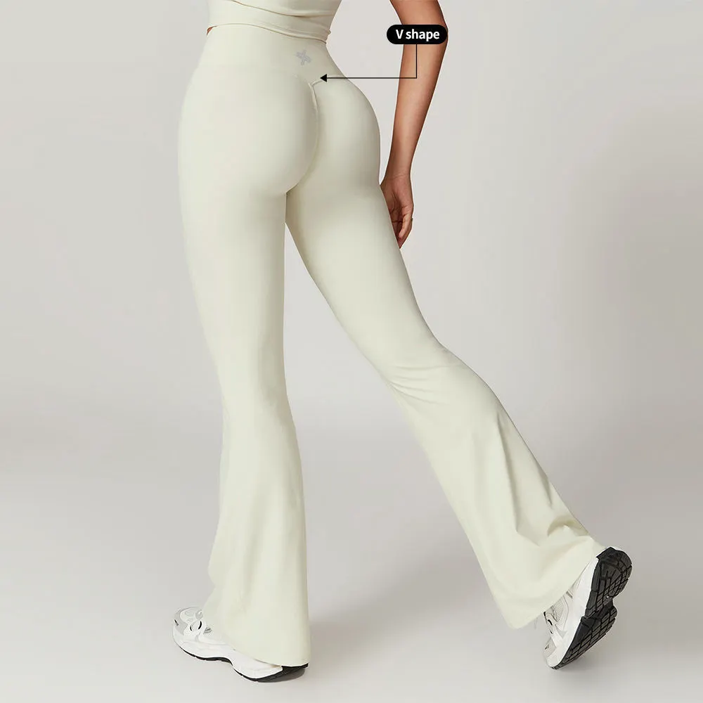 Women Seamed High Waist Knitted Yoga Legging Two Piece Bra Set for Gym Fitness Workout