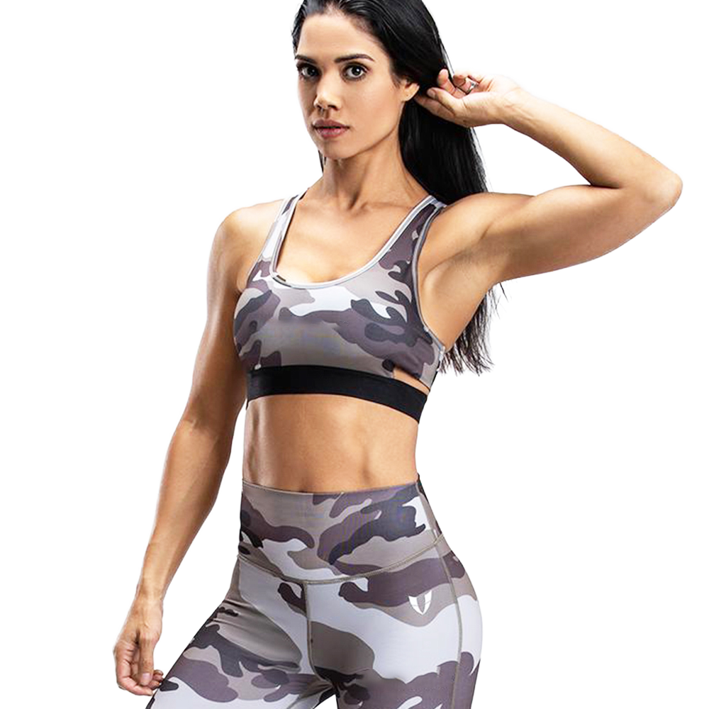 Unique Style High Support Breathable Ultra-Soft Spandex/Nylon Adjustable Strap Sport Bra Moisture Wicking Quick Dry Customized