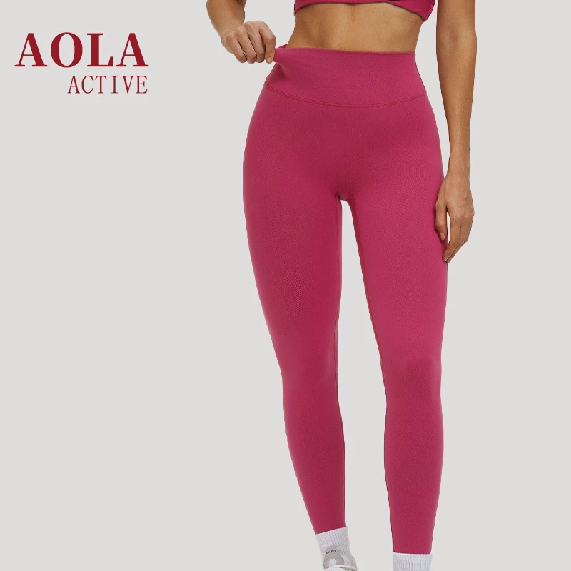 High Waist Full Length Plaid Breathable Yoga Pants Four-Way Stretch Quick Dry Tummy Control Butt Lifting for Gym Outdoor