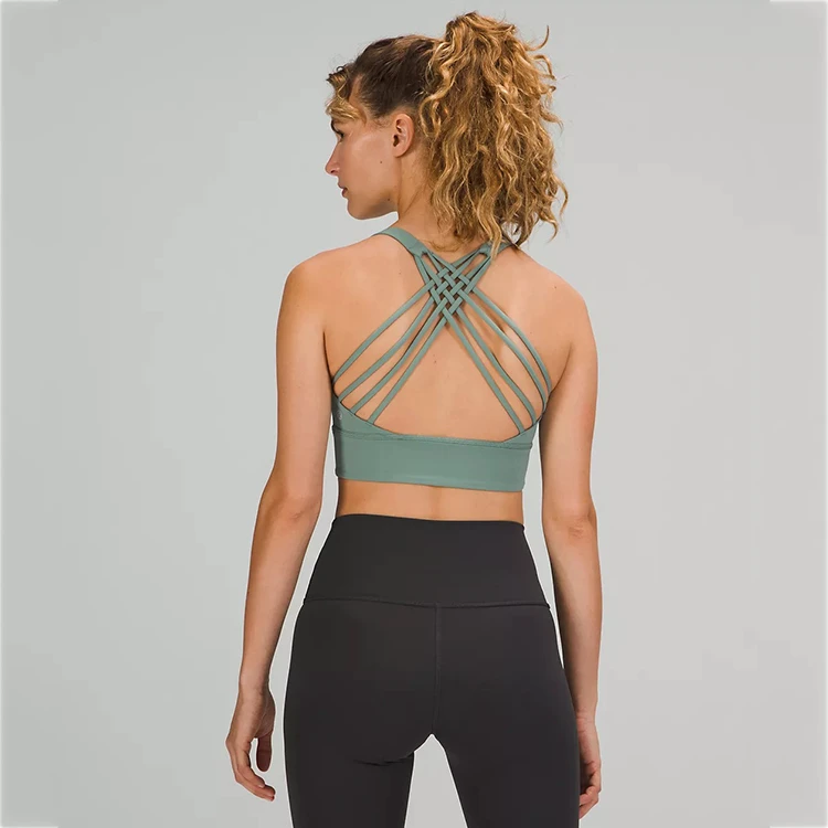 Custom High Impact Workout Suit Women'S Teen Girl Bra Wire Free Hock Sports Bra