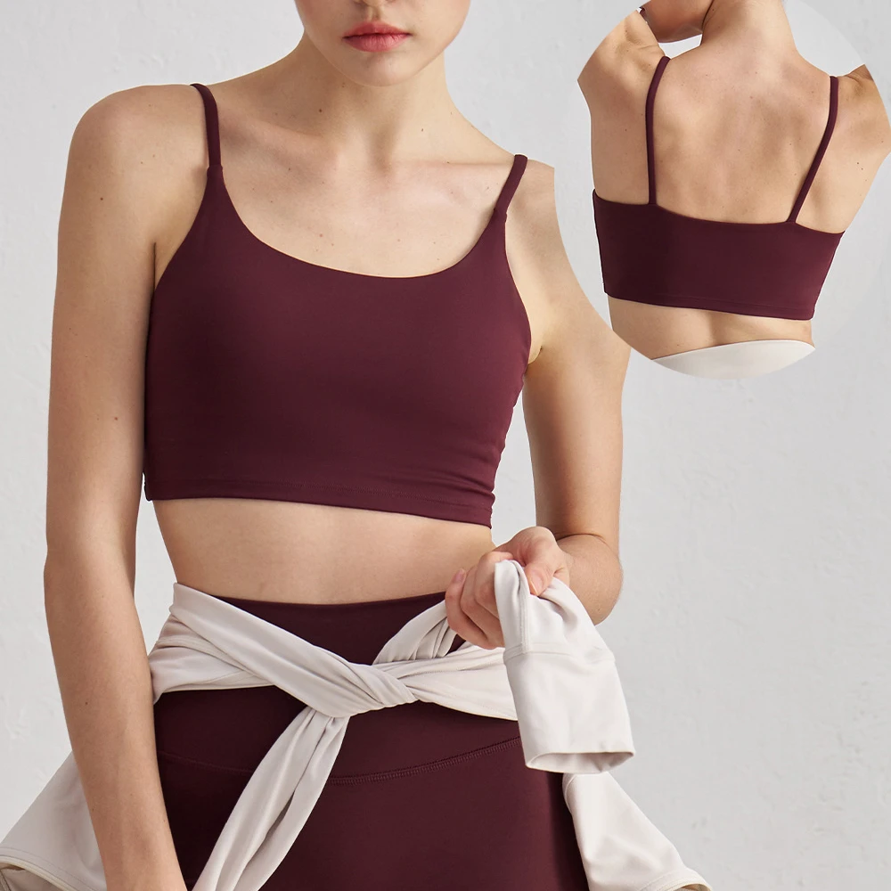 Comfortable Lightweight Women's Sports Bra Top Soft Stretchy for Everyday Wear Fitness Workout Gym Basic Yoga Bra Top