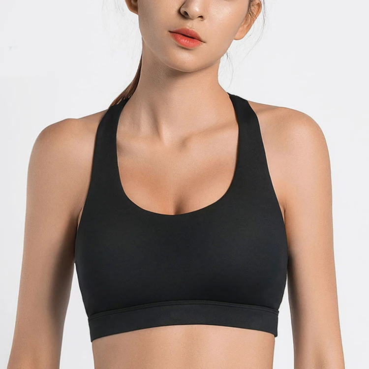 Women's Sporty Sports Bra Front Closure Breathable Knitted Fabric Logo Cup Active Exercise Fitness Combo Number Pieces Wire Free