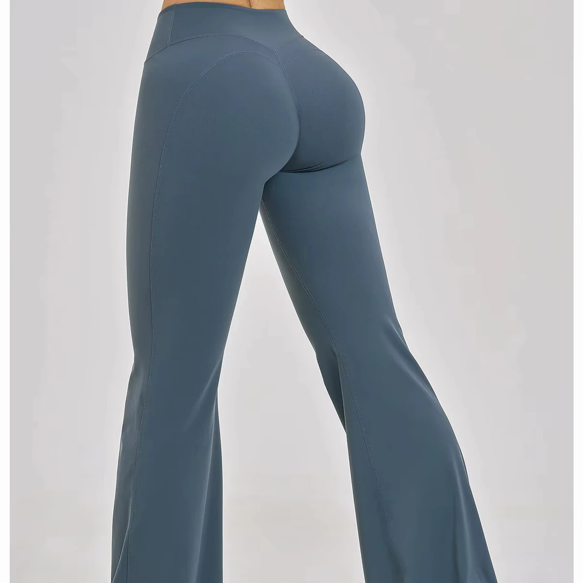 Brushed High Waist Bootcut Yoga Pants for Women Slim Fit Butt Lifting Workout Running Leggings
