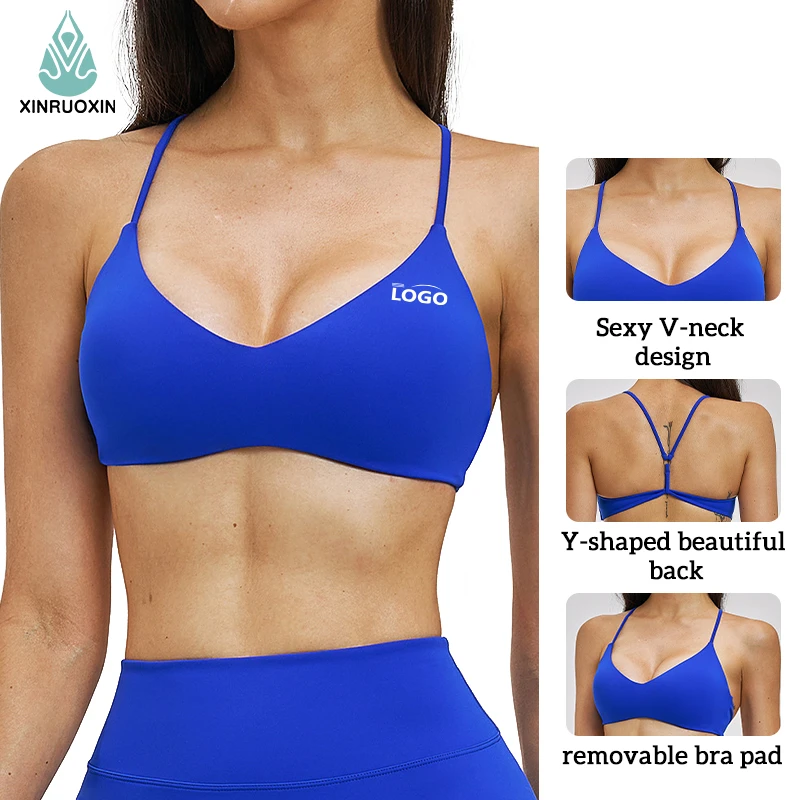 High-strength Supportive Breathable Eco-friendly Sports Bra Suitable for Running and Gym Quick-drying Cross-back Fitness Bra