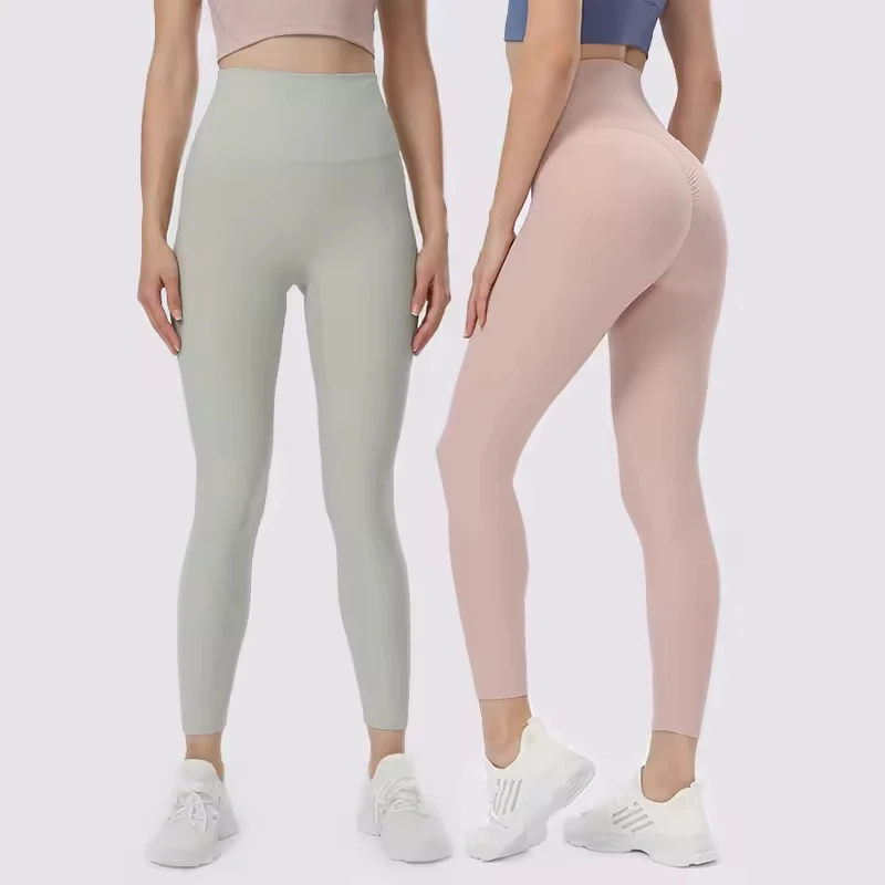2026 Scrunch Butt Female Ribbed Yoga Leggings High Waist Push up Mujer Yoga Tight Shape Gym Fitness Pants for Women's Leggings