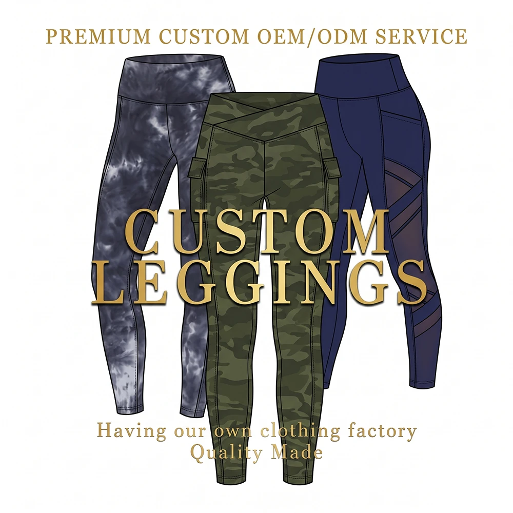 Custom Breathable Thick High Waist Tie Dyed Yoga Pants Pockets Tummy Control Four-Way Stretch Quick Dry Workout Yoga Leggings