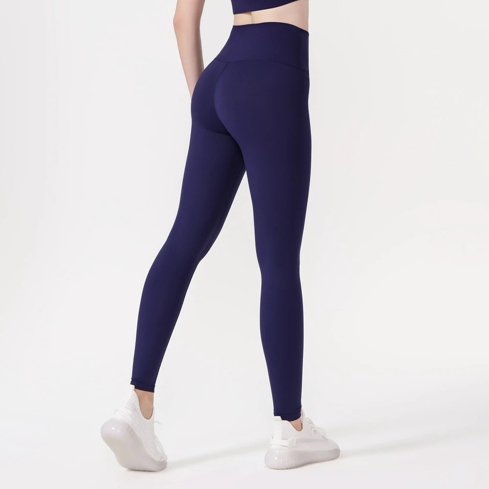 Classic Seamless High Waist Quick Dry Eco-Friendly Customizable 4 Way Stretch Women's Yoga Leggings (Polyester/Cotton) for Yoga