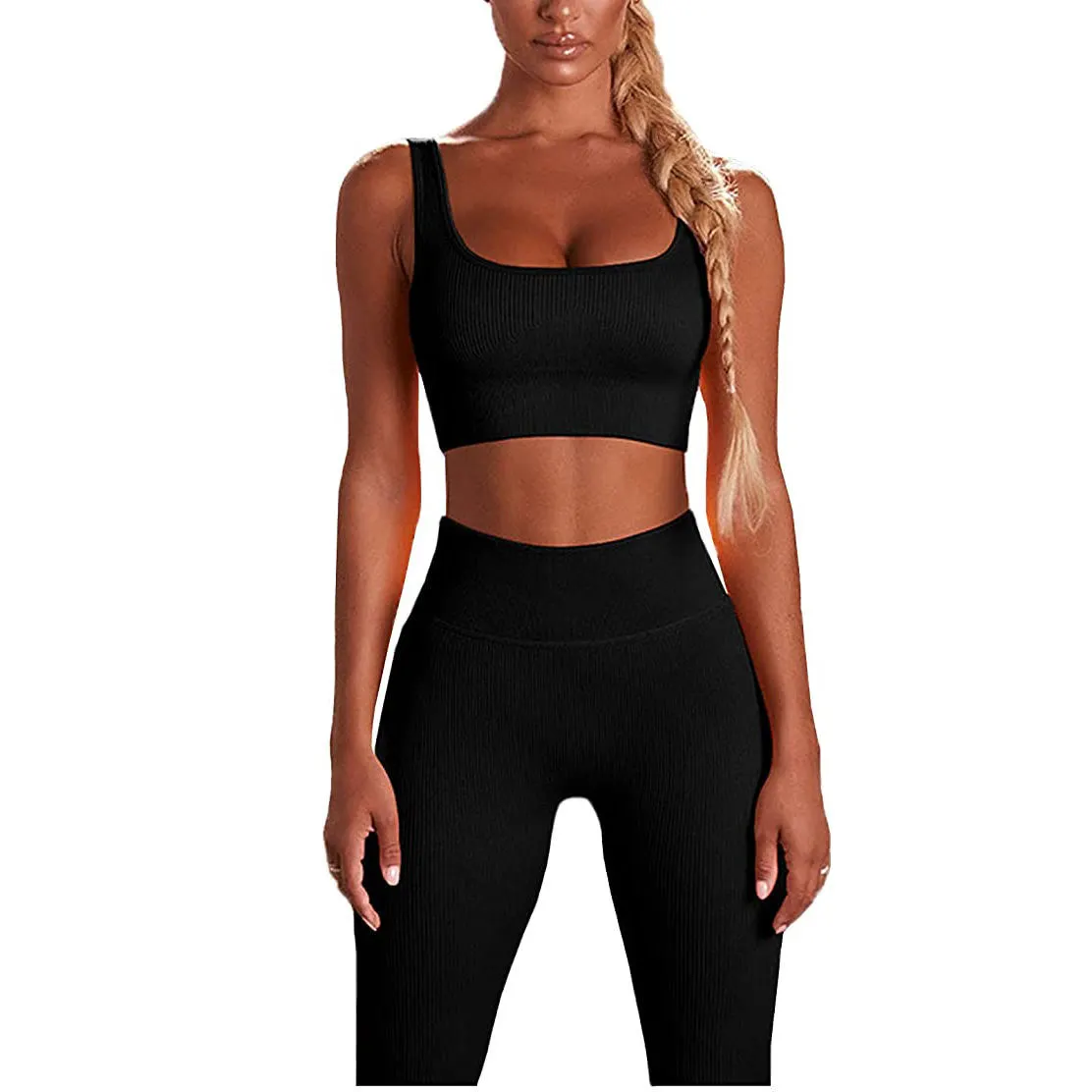 Wholesale Women's High Support Sports Bra Comfortable Nude Yoga Bra with Double Straps Lightweight & Breathable