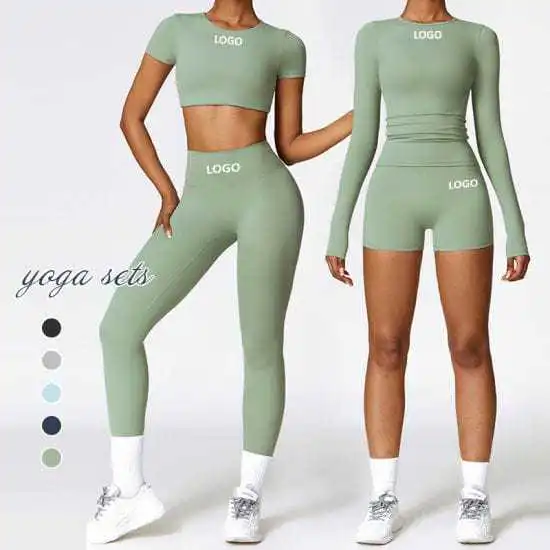 2PCS Custom logo Elastic Women Sports Bra Gym Fitness Yoga Pant Quick-Drying Stretch Leggings Yoga Set