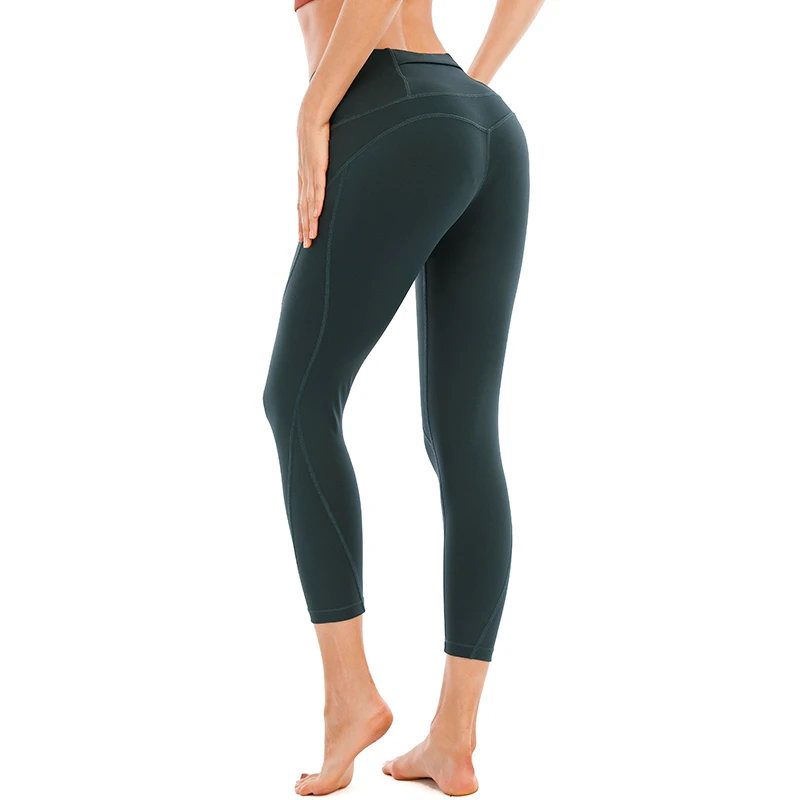 Wholesale Women High Waist Gym Clothes Sportswear Seamless Yoga Pants Leggings with Pocket