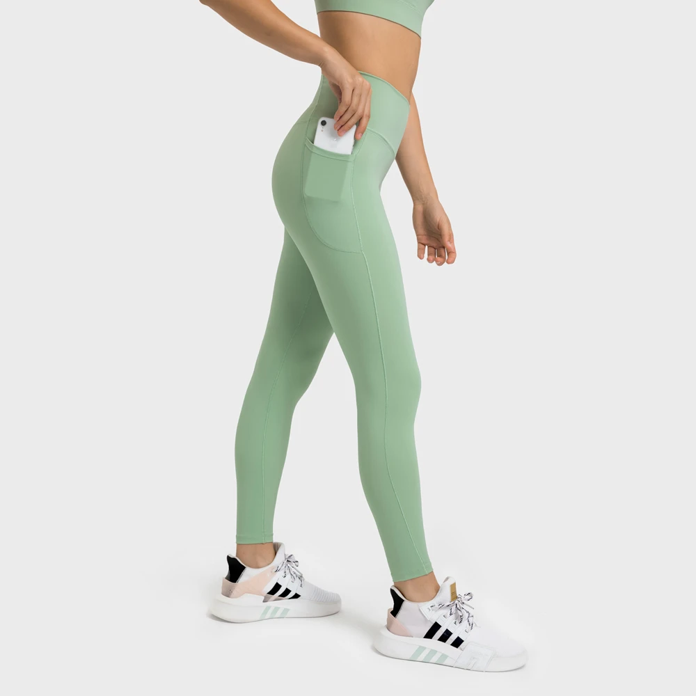 Tiktok V Shape High Waist Gym Workout Yoga Pants Fitness V Cut Womens Leggings