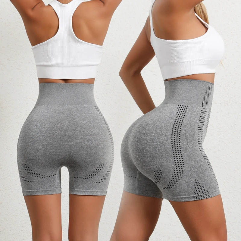 Lightweight Fitness Woman Body Shaper Three Quarter High Waist Tight Woman Sports Yoga Shorts
