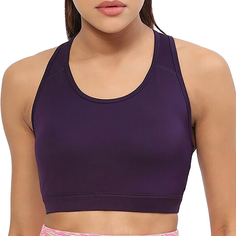 Best Selling Custom Made Simple Eco-Friendly Sports Bra Breathable Mesh Fabric Medium Support Quick Dry for Gym Cardio Yoga Use