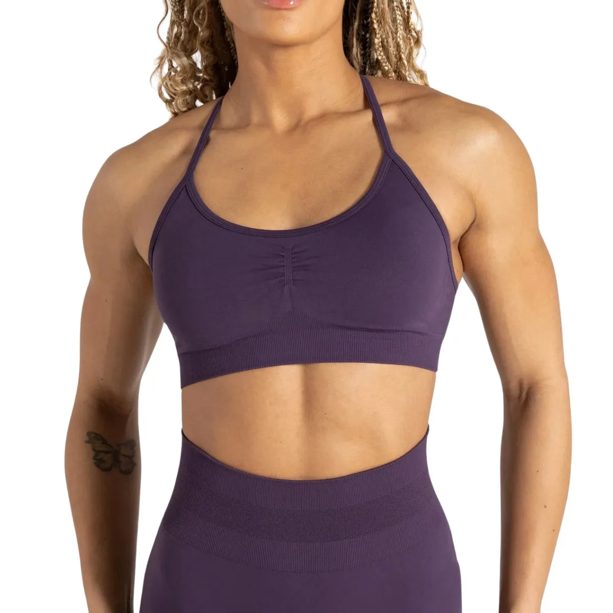 Women Seamless Breathable Simple Sports Bra Adjustable Strap OEM Manufacturer Gym Yoga Workout Fitness Activewear Custom Front