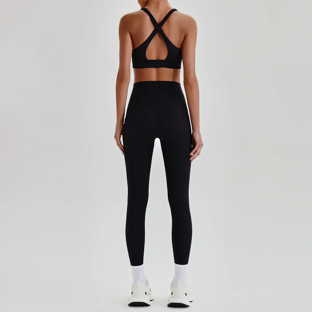 Gradient Seamless Yoga Set 2 Piece Women Sports Bra High Waist Leggings Gym Fitness Workout Activewear Custom OEM Wholesale