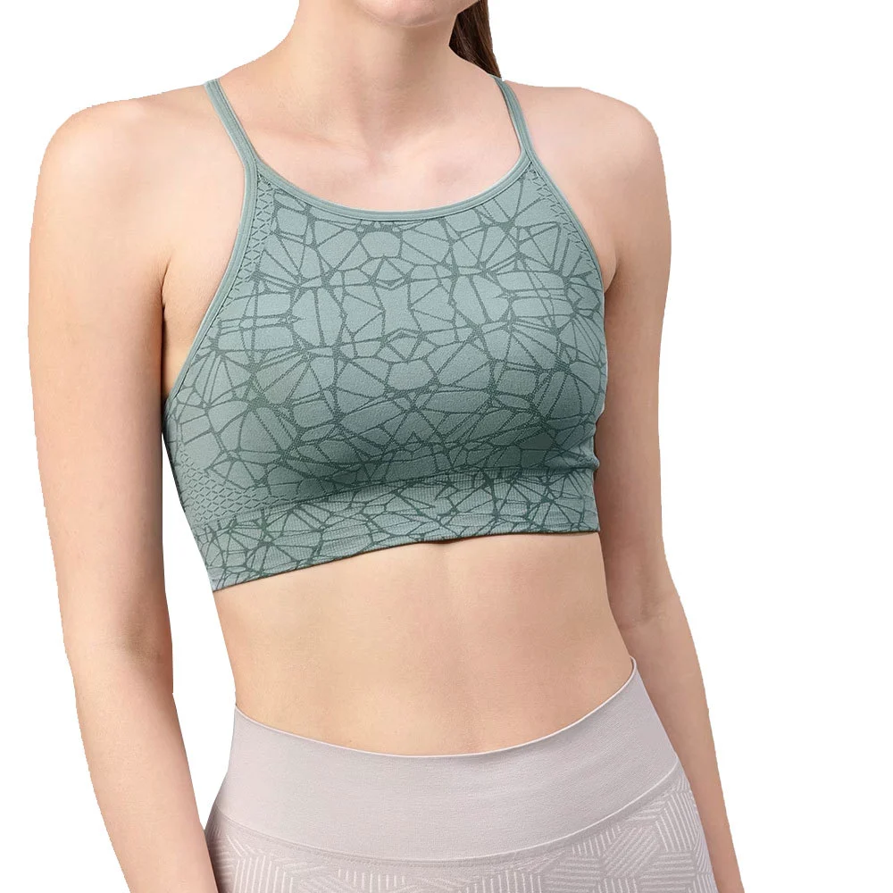 Smooth Shape Breathable Custom Design Simple Sports Bra with Adjustable Straps and Medium Support for Fitness & Active Sessions