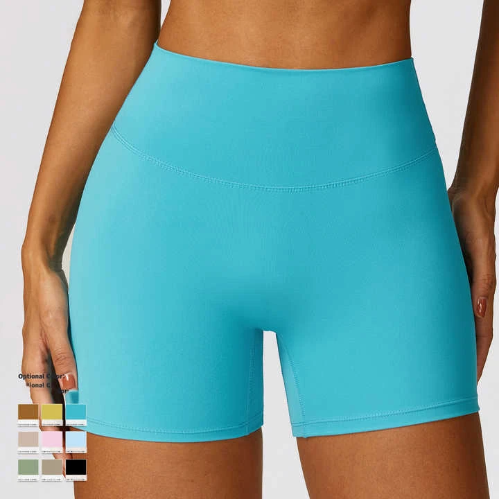 Wholesale Women's Seamless Hip Hop Workout Fitness Shorts Athletic Style High Waist Quick Drying Yoga Shorts with Pockets