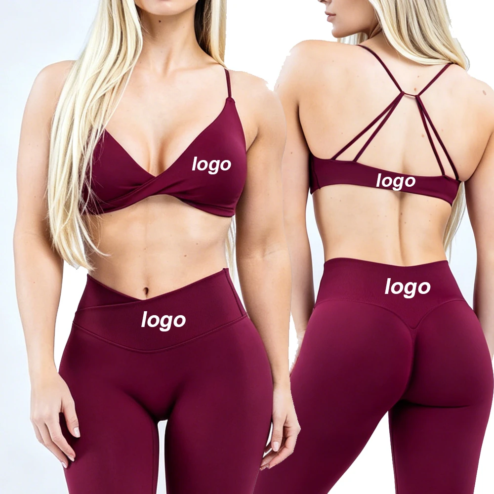 2026 Hot Cross Back Sports Bra Lightweight Quick Drying Adjustable Straps Fitness Wear Workout Clothes Gym Yoga Bra for Women