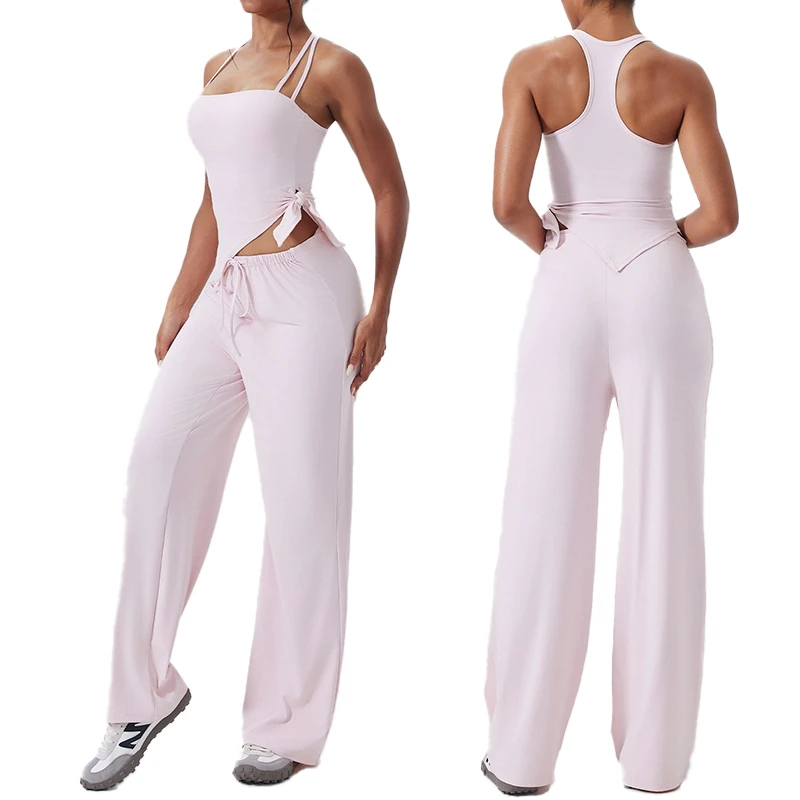 Custom Logo Quick Dry Square Neck Sports Bra High Waist Leggings Women Yoga Set Running Fitness Activewear Outfit