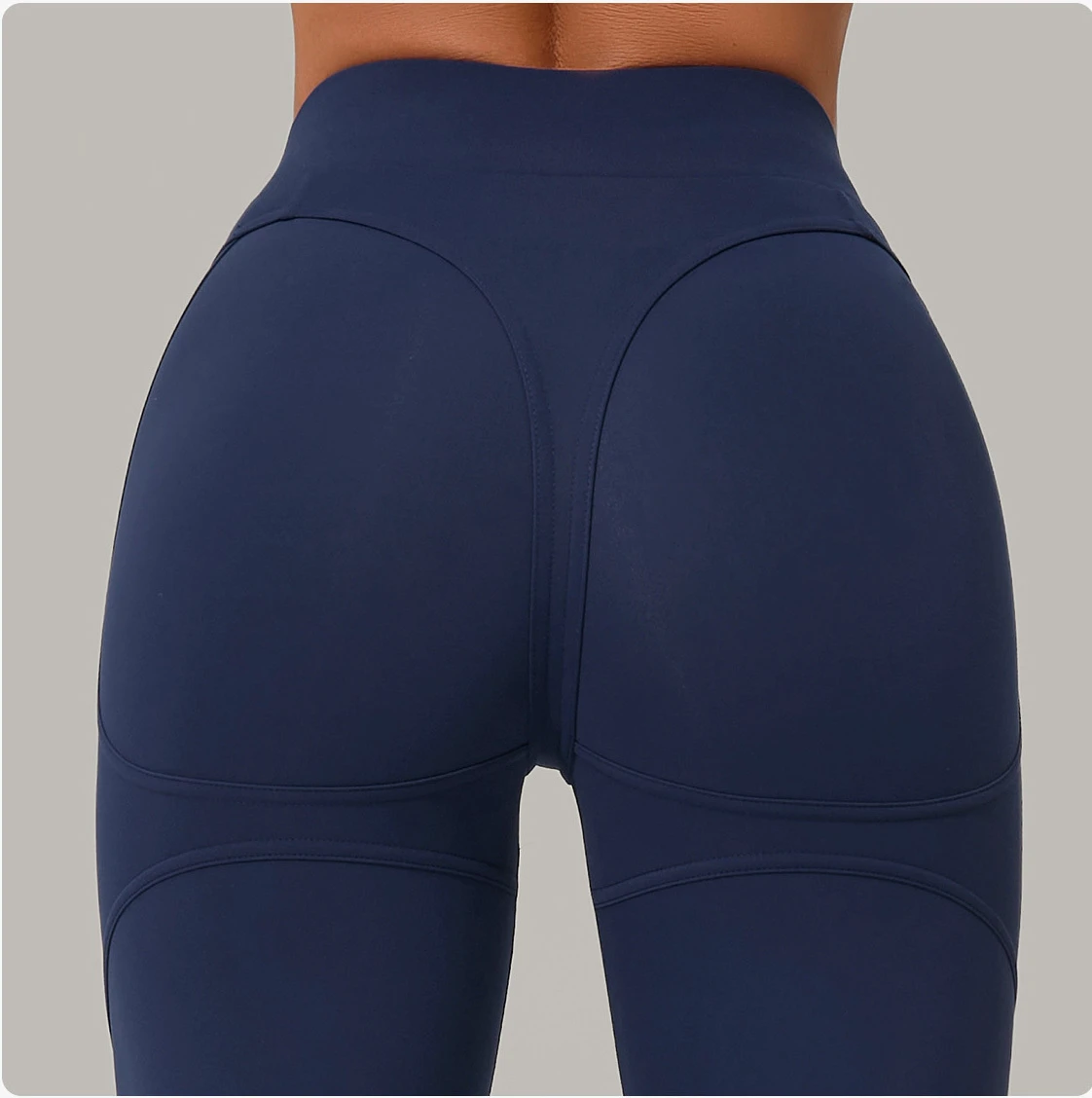 High-Waisted Elastic Waist Solid Yoga Leggings Quick-Drying Four-Way Stretch Full-Length Sports Pants for Running & Fitness