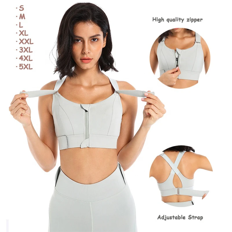 Fix Padding Plus Size S-5XL High Support Fitness Energy Sports Bra Adjustable Strap With Quick Dry Padded Yoga and Gym Bra