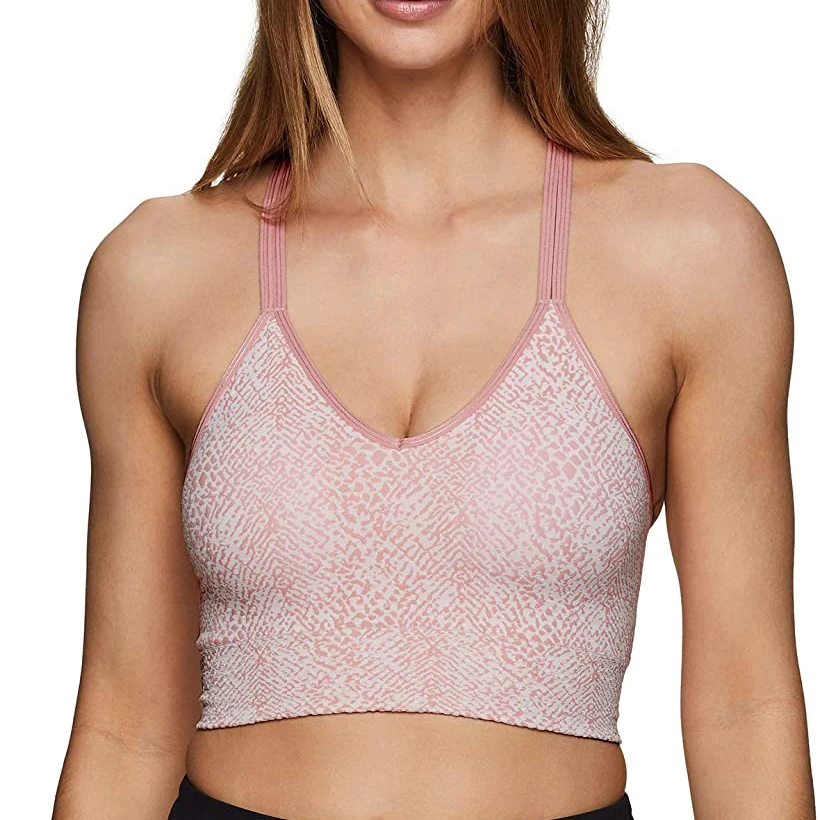 Women's Yoga Sports Bra-Breathable Spandex/Nylon Custom Colors & Logo Front Logo Medium Support High Quality Plus Size Quick Dry