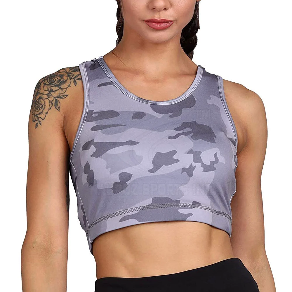 Women's Breathable Eco-Friendly Medium Support Seamless Push-Up Fitness Gym Bra Simple Style Yoga Sports Padded Bra