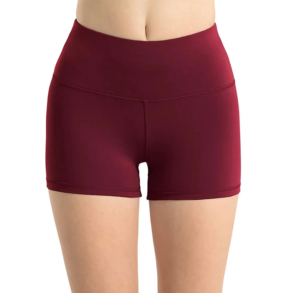 Exercise Workout Compression Women Yoga Gym Booty Shorts Wholesale Stretchy Compression Shorts For Training