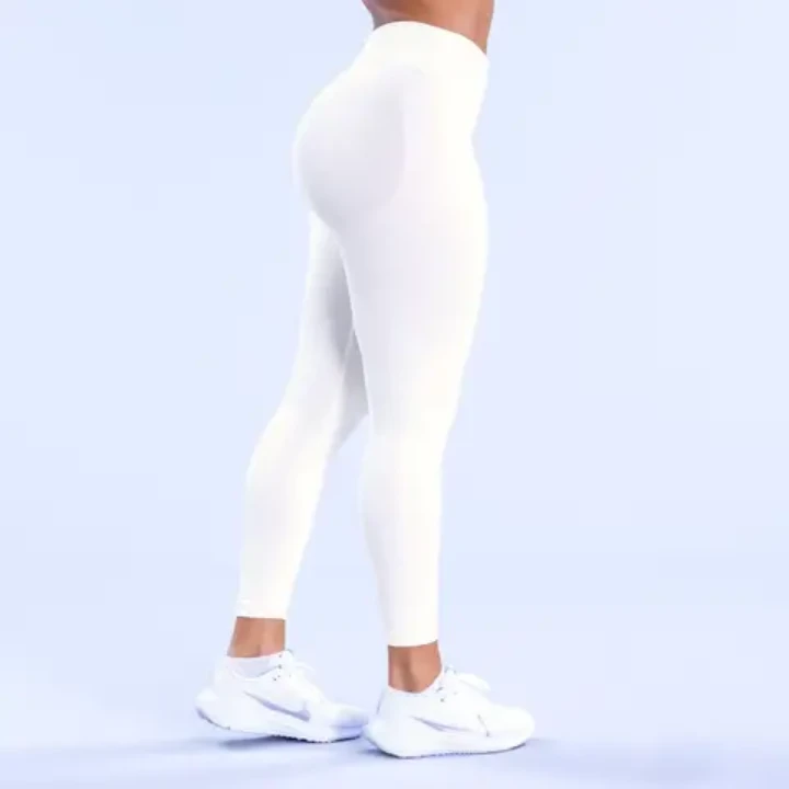 New Arrival Yoga Pants Women Leggings Breathable Athletic Workout Tummy Control Elastic Waist Gym