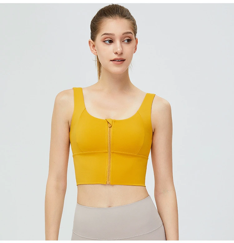High Quality Solid Breathable Training Bra Fashion Ladies Fitness Bra Women Yoga Bra Off-the-shoulder Crisscross Straps High