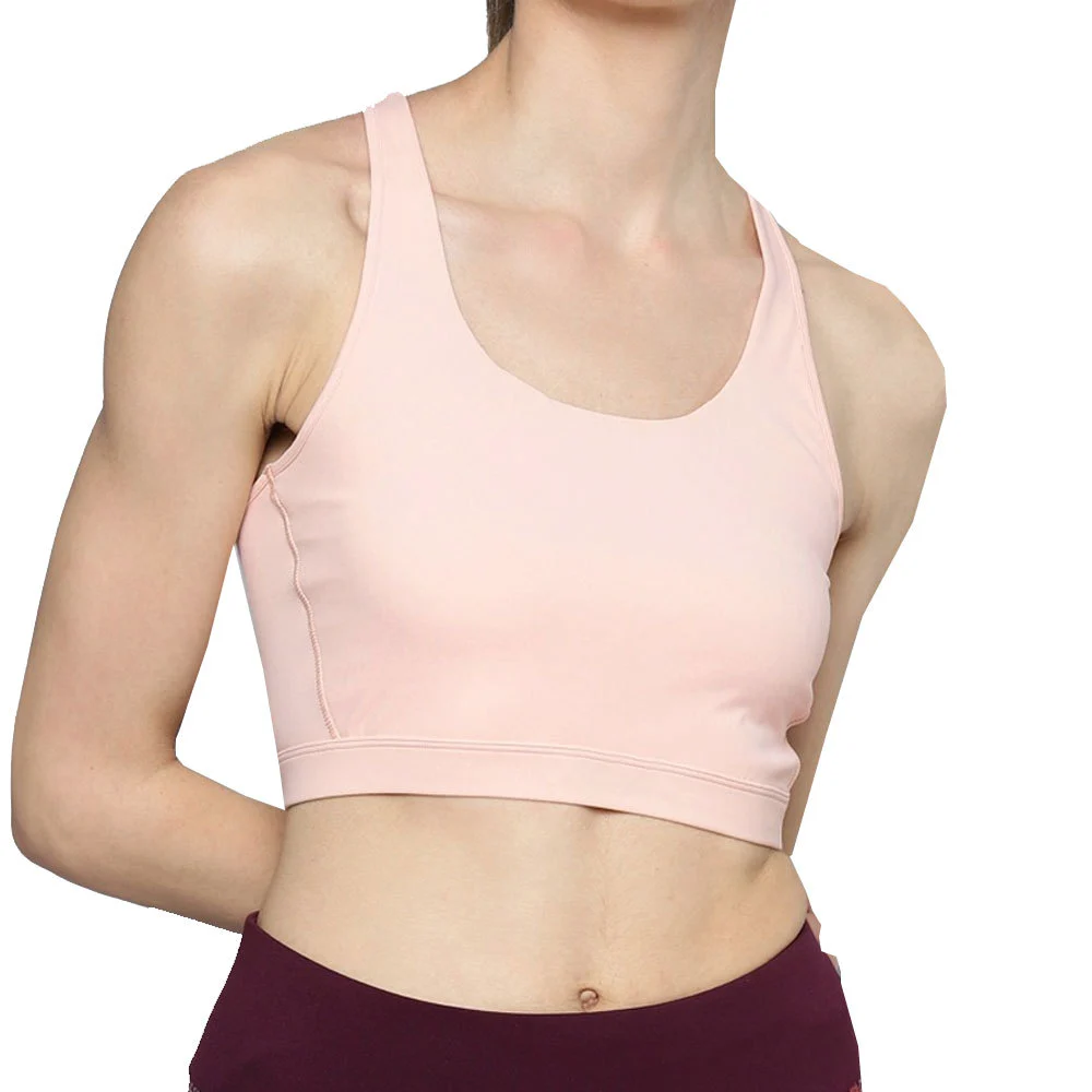 High Quality Women's Simple Sports Bra with Front Logo Eco-Friendly & Quick Dry Low MOQ Wholesale