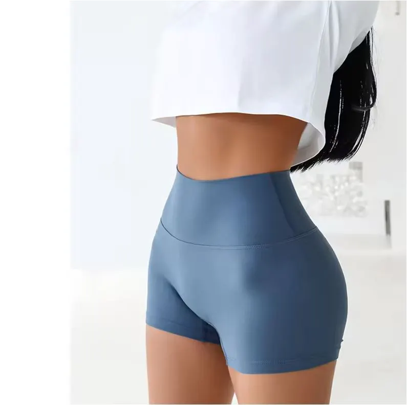 Wholesale Sexy Yoga Booty Shorts with Pockets Women's High Waist Butt Lift Biker Biker Shorts Cycling Running Sports Short