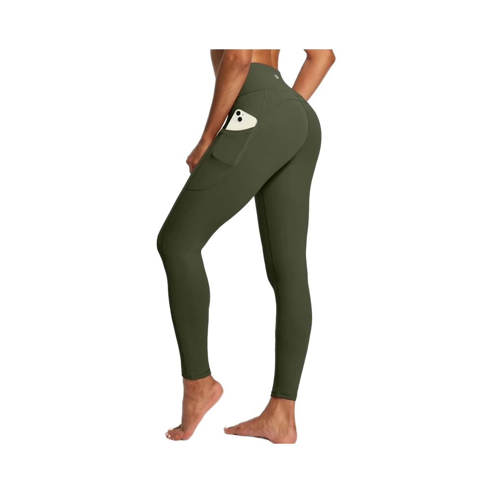 IUGA High Waist Yoga Pants with Pockets for Leggings for Women Tummy Control Workout Full Length 4 Way Stretch Color Blocking