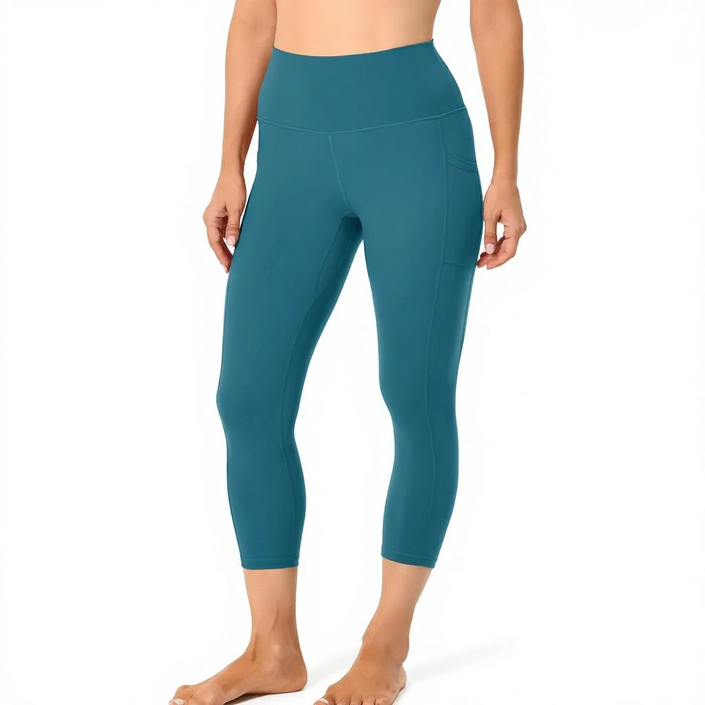 For Women's Breathable High Waisted Yoga Capris 21