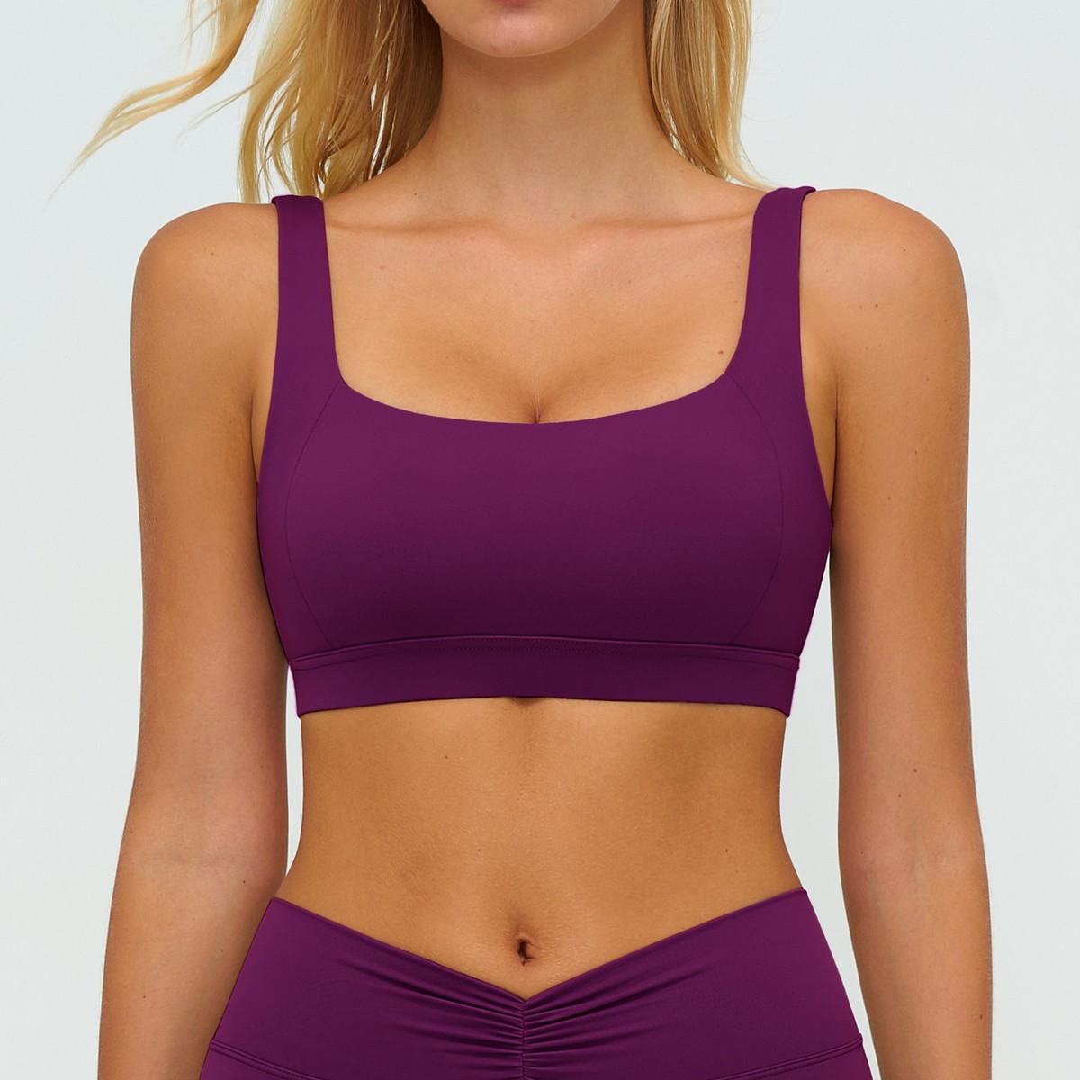 Women High Support Yoga Sports Bra Lightweight Breathable Custom Print Geometric Hollow Back
