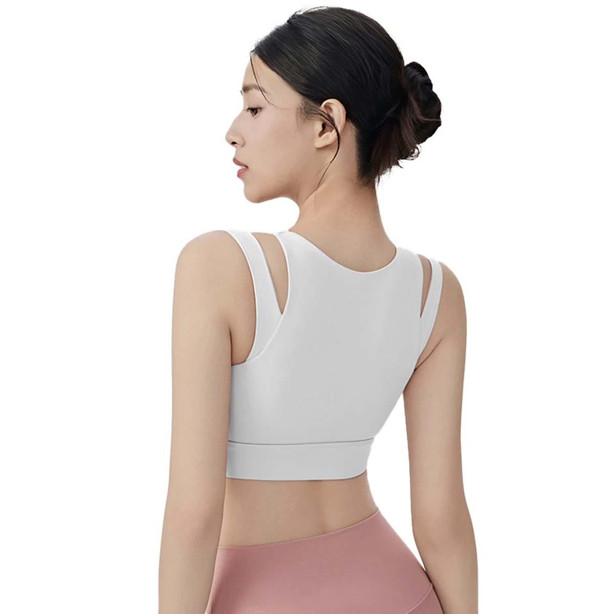 Women's Double Shoulder Straps and Thick Shoulder Straps Breathable Fashion Suitable for High-intensity Exercise Yoga Bra